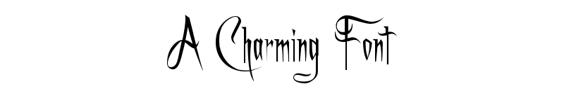 A Charming Font