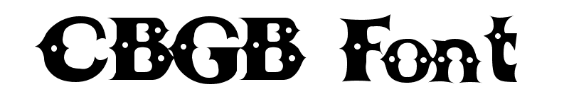 CBGB Font